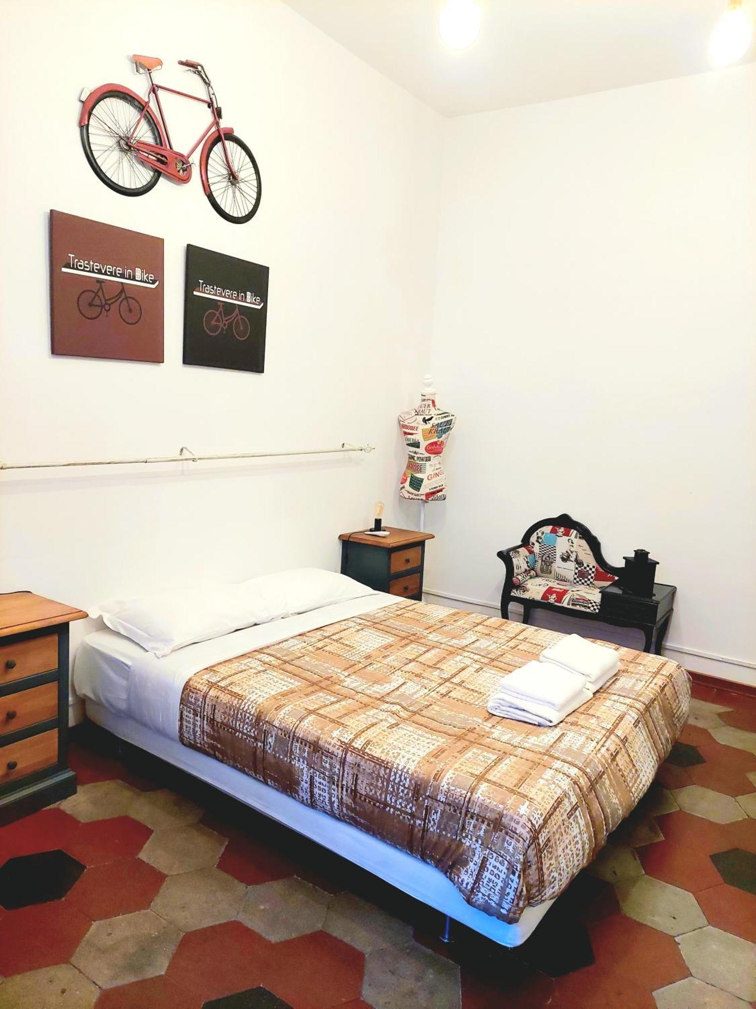 Trastevere In Bike - Con Wi-Fi E Ac ローマ エクステリア 写真